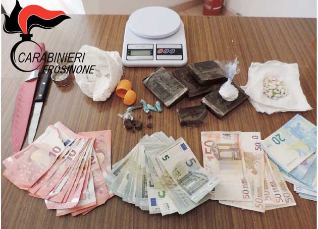 Carabinieri Frosinone arresto per droga